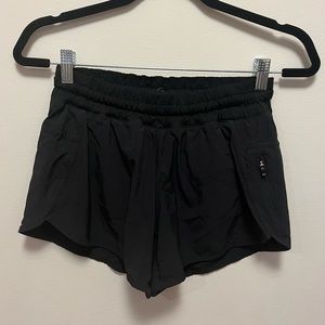 Mid rise Lulemon nylon running shorts